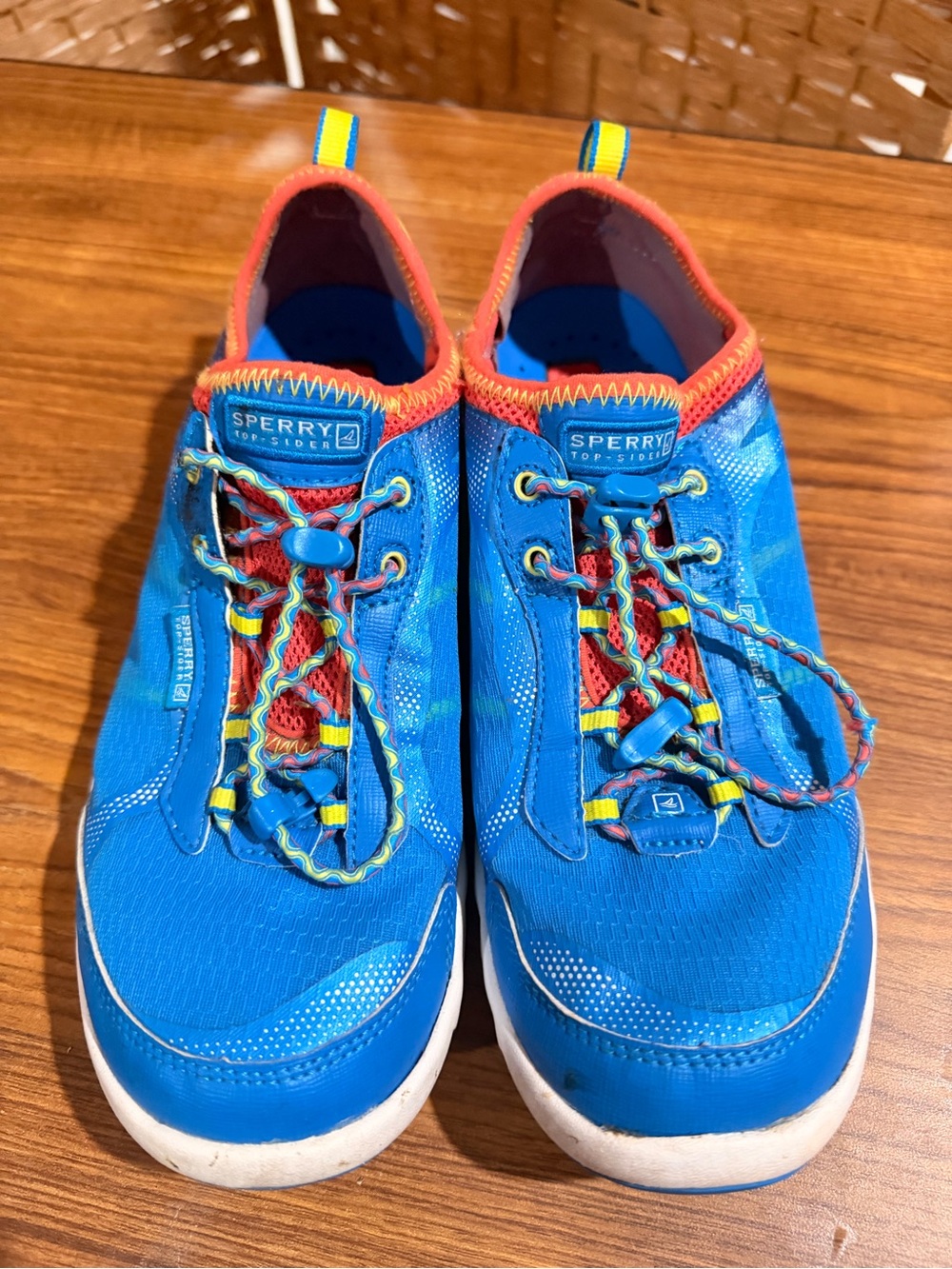 Sperry Blue and Orange Women's Slip-On Sneakers